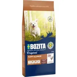 Bozita Original Puppy Junior 3 kg - Weizenfreies Hundetrockenfutter mit schwedischem Huhn, reich an Vitaminen und Antioxidantien für gesunde Welpen und Hündinnen