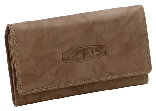 Money Maker Damen Leder Geldbörse mit RFID-Schutz