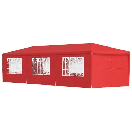 vidaXL Party-Zelt 900x300x255 cm Rot - Das vidaXL Party-Zelt bietet optimalen Schutz für deine Outdoor-Events. Es ist aus wetterfestem Material gefertigt und lässt sich dank des Klappmechanismus schnell auf- und abbauen. Ideal für Feiern im Garten oder auf der Terrasse.