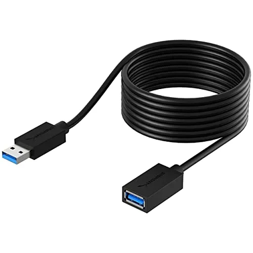 SABRENT USB 3.2x1 Verlängerung Kabel 3M, USB A Stecker auf A Buchse, 5Gbps Superschnelles Verlängerungskabel (CB-3010)