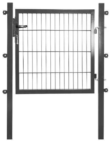 Peddy Shield Gartentor 100x100 cm - Anthrazit - UV-beständiges Gartentor aus pulverbeschichtetem Stahl, ideal für den Außenbereich. Maße: 100x100 cm, einfache Selbstmontage mit Anleitung.