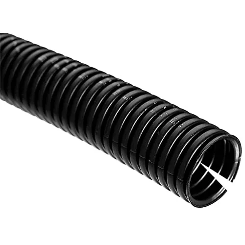 Meter Kalitec Wellrohr geschlitzt NW 17 I Wellschlauch offen I Marderschutzrohr I Leerrohr I Kabelschutz AD 21 mm ID 16,8 mm 50