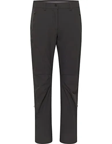 HOT sportswear Damen Wanderhose BAVELLA - Graphite, Normalgröße 38 - Activewear-Hosen für Damen mit teilelastischem Bund, 3 praktischen Reißverschlusstaschen und Krempelfunktion für optimalen Komfort beim Wandern.
