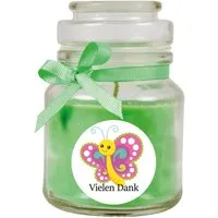 HS Candle Duftkerze & Glas Danke Kokos Grün
