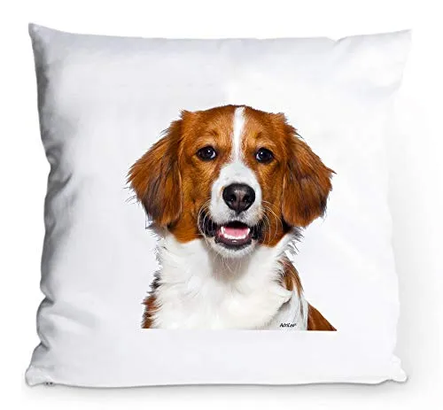AdriLeo Kissenbezug 40x40cm Kooiker Nederlandse Kooikerhondje