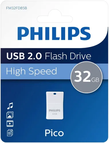 Philips USB Stick 32GB Speicherstick Pico Mini weiß