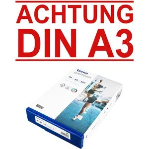 Inapa Kopierpapier tecno premium, A3, 80g/qm, hochweiß, 500 Blatt