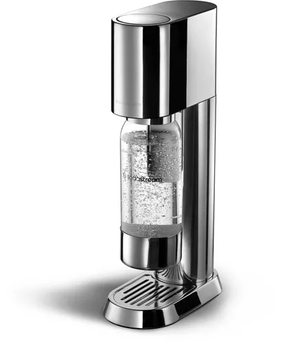 SodaStream Enso Premium Wassersprudler - Stilvoller Wassersprudler mit elegantem Edelstahl-Design, unbegrenzten Sprudelstufen und energieeffizient ohne Strombedarf - ideal für jedes Zuhause.