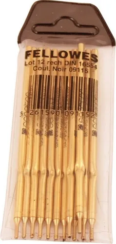 FELLOWES Kugelschreiber Kugelschreiber Ersatzmine 16554 schwarz VE=12 Stück