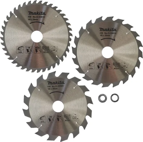 Makita HW Sägeblatt Set 185 mm, 3-teilig