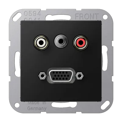 Jung Steckdosen Schwarz von Jung