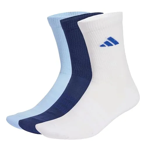 adidas Unisex Crew Sportsocken 3er-Pack blau 43-45 von adidas