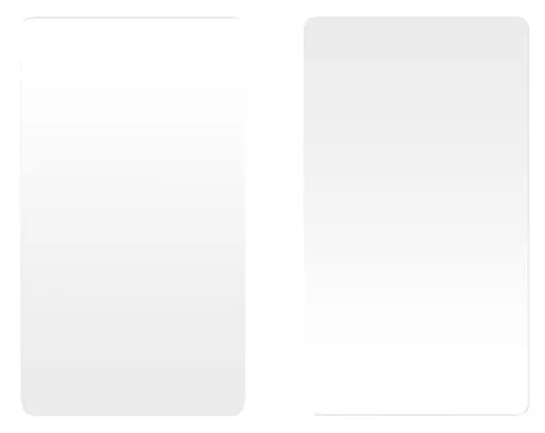 Michelino 2-tlg. Kochfeld-Abdeckplatte 52 x 30 cm Glas-Herdabdeckplatte Herdabdeckung Herd-Abdeckung (Transparent)