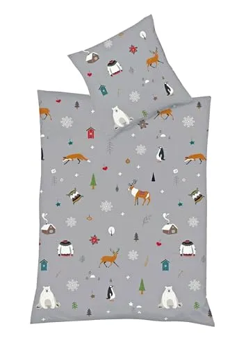 fleuresse Mako Satin Bettwäsche Milano 2tlg. 135x200cm - Bettwäsche-Set aus 100% Baumwolle, hygienisch und hautsympathisch, ideal für erholsamen Schlaf. Mit Reißverschluss und waschbar bis 60°C, licht- und farbecht.