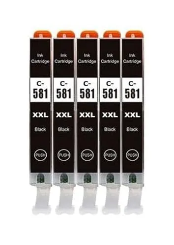 Tintenpatronen kompatibel mit Canon CLI-581 XXL Black für TR7500 TR7520 TR7550 TR7650 TR8500 TR8520 TR8550 TS6100 TS6150 TS6151 TS6200 TS6220 TS6240 TS6241 TS6250 TS6251 TS6300 TS6350 TS6351... 5