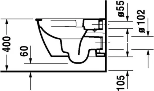 Duravit Darling New Wand Tiefspül WC 25570900001 von Duravit