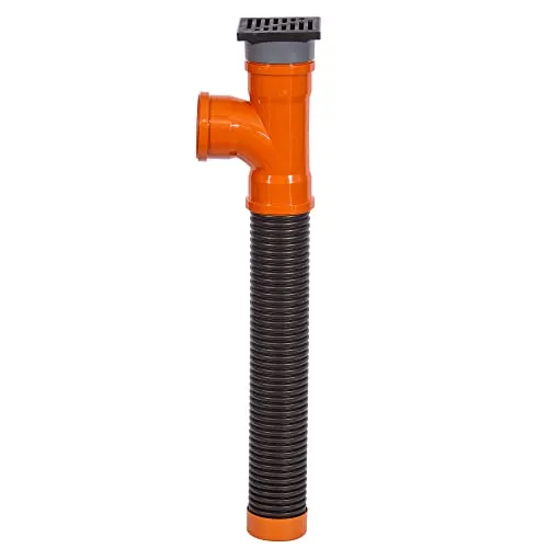 Sickerschacht Regenwasser 110 mm x 1m - Effektive Gartenentwässerung - Gartenentwässerung mit langlebigem Kunststoff, schützt vor Verstopfungen und sorgt für sauberes Wasser. Ideal für die effiziente Ableitung von Regenwasser.