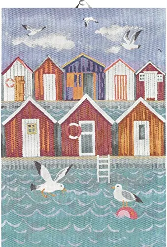 Ekelund Küchenhandtuch Badehütte Strandhütte Schweden von Ekelund