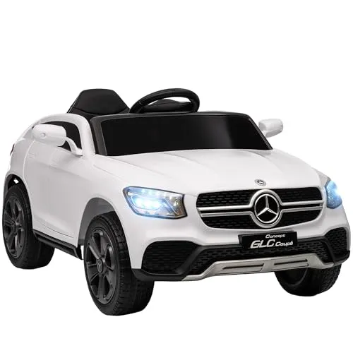 AIYAPLAY Mercedes-Benz GLC Coupe Elektroauto für Kinder 12V - Luxuriöses Kinderfahrzeug mit offiziellem Mercedes-Benz Design. Ausgestattet mit Fernbedienung, Softstart und leistungsstarken Motoren für sicheres und unterhaltsames Fahren.