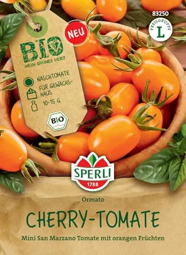 Sperli BIO Cherry-Tomatensamen Ormato BOL-T-4701 in orange von SPERLI