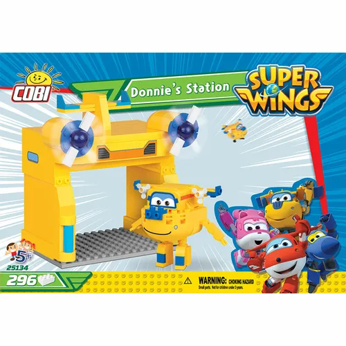 COBI Donnie's Station Flugzeug Konstruktionsbausteine Super Wings 296 Teile NEU