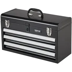 VEVOR Werkzeugkiste mit 3 Schubladen - Werkstattwagen & -koffer, stabil und praktisch mit 3 geräumigen Schubladen für optimale Organisation Ihrer Werkzeuge.
