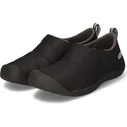 KEEN Herren Howser 2 Slipper - Triple Black, 45 EU - Wanderschuhe mit wasserabweisendem Nylon-Obermaterial und ultraweichem Microfleece-Futter für Komfort und Wärme, ideal für drinnen und draußen.