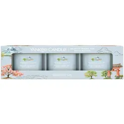 Majestic Mount Fuji 37g Glasvotivkerze 3er Pack in blau von Yankee Candle