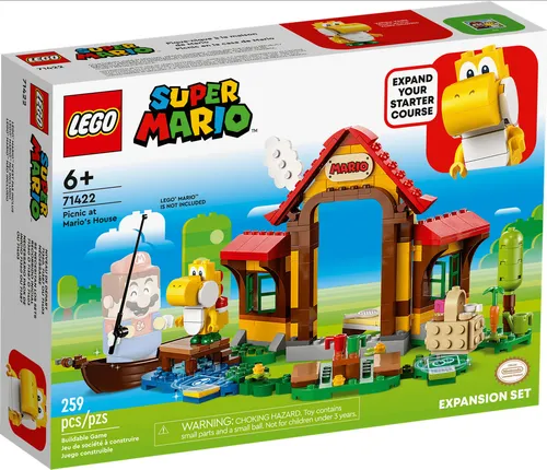LEGO Super Mario - Picknick bei Mario - Erweiterungsset 71422 - LEGO (R) Komplette Sets & Packs, kreatives Spielerlebnis mit 1010 Teilen für stundenlangen Spaß und aufregende Abenteuer in der Welt von Super Mario.