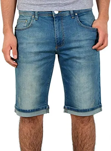 ESRA Herren Jeans Shorts A360 3/4 Hose - Bequeme ESRA Jeans Shorts für Herren im 5-Pocket Style. Ideal für den Sommer, mit Stretch für optimalen Komfort und in Übergrößen erhältlich. Perfekte Wahl für jeden Anlass!
