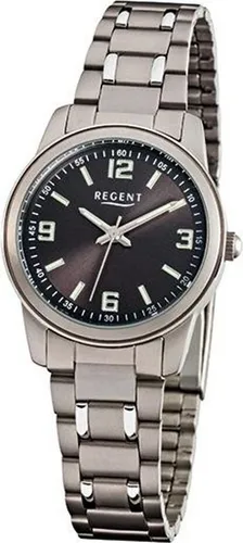 Regent Damenarmbanduhr 6720.90.76 Titan F858 - Elegante Zeitlosigkeit - Damenuhren mit Quarzwerk und Titan-Gehäuse, wasserdicht bis 5 ATM, ideal für stilbewusste Frauen, die Funktionalität und Eleganz schätzen.