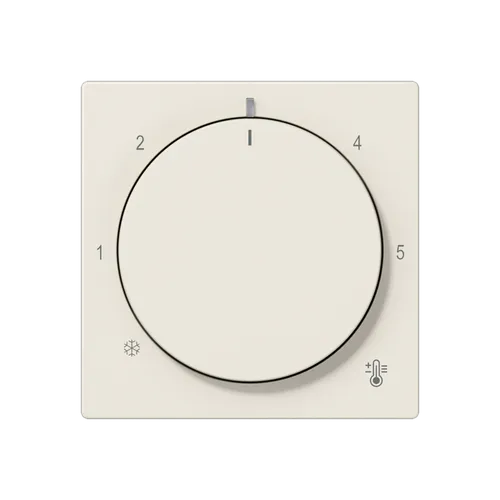 Jung A1749BF Abdeckung für Thermostat, Thermoplast, Serie AS, weiß