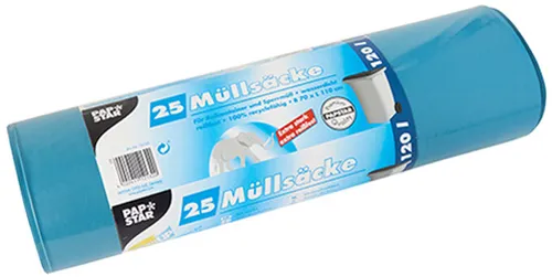 STARPAK Müllsäcke LDPE 120 Liter transparent 25 Säcke