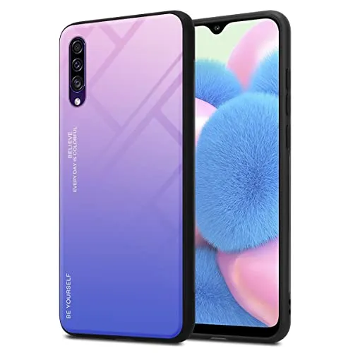 Cadorabo Hülle kompatibel mit Samsung Galaxy A50 4G / A50s / A30s Schutzhülle TPU Silikon Case Glas Slim Kratzfest Weiche Gummi mit Rundumschutz Case Hülle für Galaxy A50 4G / A50s / A30s in Schwarz
