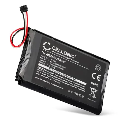 CELLONIC, Akku Navi kompatibel mit Garmin Nuvi 2599LMTHD, nüvi 2595LMT, Nuvi 2589LMT (1000mAh, 3.7V) Ersatzakku AI32AI32FA14Y