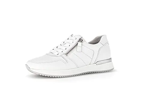 Gabor Damen Low-Top Sneaker, Frauen Halbschuhe,Wechselfußbett,Freizeitschuhe,Turnschuhe,Laufschuhe,straßenschuhe,Weiss,37 EU / 4 UK