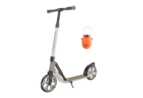 Hudora Cityroller BigWheel® 205 Advanced - Roller / Kickboards – Hochwertiger Tretroller für Erwachsene und Kinder, höhenverstellbar und zusammenklappbar, inklusive Kabelschloss für zusätzliche Sicherheit.