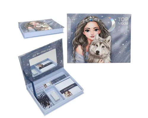 Depesche Bleistift DEPESCHE TOPModel Schreibwarenbox WOLF 15,5x20x3,2cm