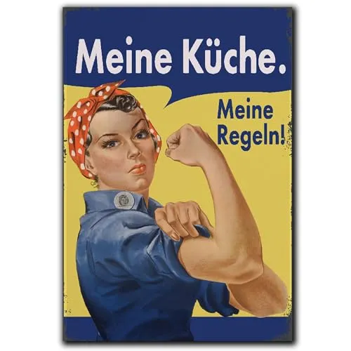 LANOLU Kühlschrankmagnete lustig- Meine Küche, Meine Regeln von LANOLU