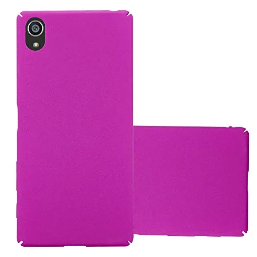 Cadorabo Hülle kompatibel mit Sony Xperia Z5 Schutzhülle TPU Silikon Case Frost Design Anti Rutsch Slim Kratzfest Stabiles Hardcase mit Rundumschutz Case Hülle für Sony Xperia Z5 in Pink