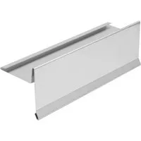 INEFA Dachrinne Ortblech mit Wasserfalz, 200cm - Dachrinnen Zubehör aus hochwertigem Aluminium, sorgt für optimale Dachentwässerung und Langlebigkeit.