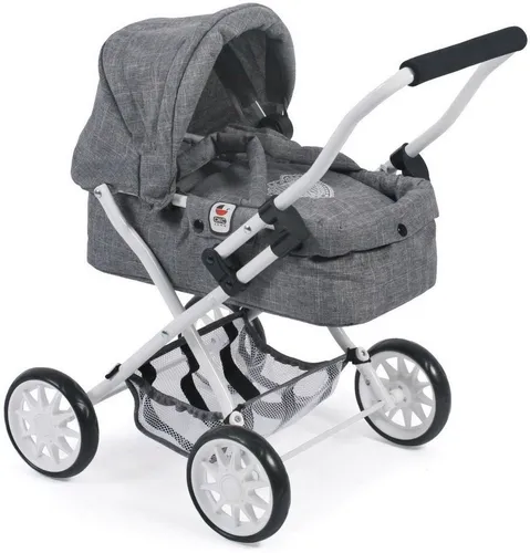 Bayer Chic 2000 Kuschelwagen Smarty - Puppenwagen für Kinder von 2 bis 4 Jahren, mit herausnehmbarer Tragetasche und umklappbarem Verdeck, ideal für junge Puppenmuttis.