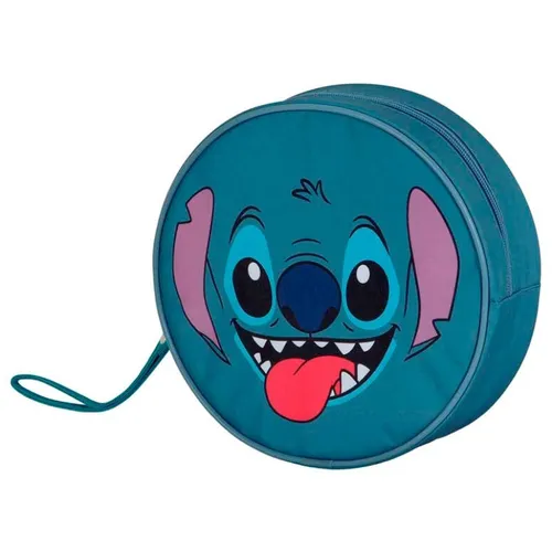Karactermania Kosmetiktasche Disney Lilo & Stitch Face Jumbo - Runde Kulturtasche mit praktischem Reißverschlussfach und Trageschlaufe. Ideal für Strandartikel und Pflegeprodukte, bietet viel Platz für Ihre Essentials. Perfekt für unterwegs!