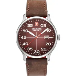 Swiss Military Hanowa Herren Armbanduhr 06-4326.04.005 - Braun - Herrenuhren mit Schweizer Präzisions-Quarzwerk, 5 ATM wasserdicht und Saphirglas für optimale Langlebigkeit – ideal für Outdoor-Aktivitäten.