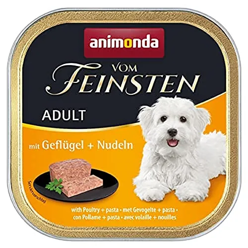 animonda vom Feinsten Hundefutter mit Geflügel + Nudel (22 x 150g)