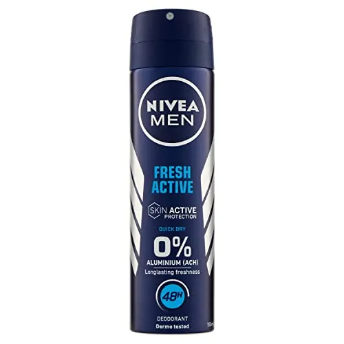 Nivea Men Deo Fresh Active Spray 150ml - Frisches Deo-Spray für Männer, bietet langanhaltenden Schutz und ein belebendes Gefühl, ideal für den aktiven Alltag.