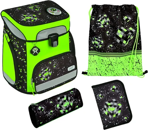 Scooli - Easy Fit Schulranzen Set - Ergonomischer Tornister für Grundschüler - Schulranzen Set mit 18 Litern Stauraum, inklusive Schüleretui und Schlamperetui. Ergonomisches Design mit gepolsterten Gurten für höchsten Tragekomfort.