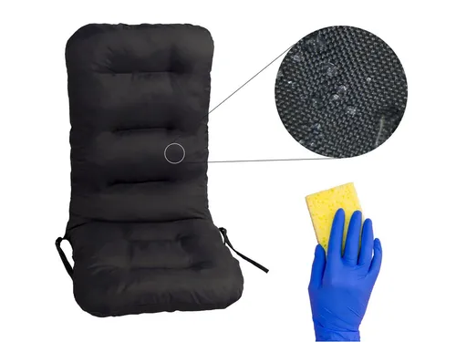 Bjird Hochlehnerauflage für Gartenstühle 123x48x8 cm - Gartenstuhlauflagen - 8 cm dicke, UV-beständige Polsterauflage für optimalen Sitzkomfort und einfache Reinigung, passend für die meisten Gartenstühle