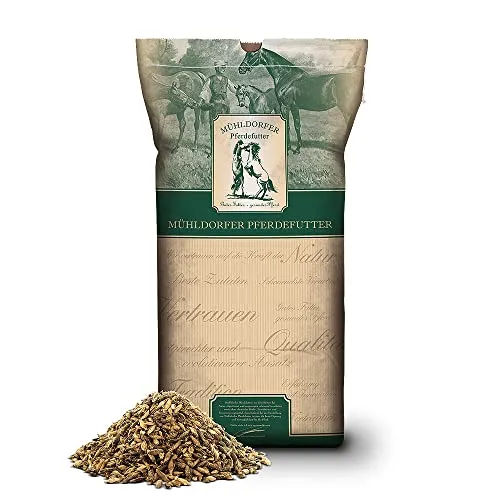 Mühldorfer Pferdefutter Mühldorfer Scottish Mash & Kräuter, 15 kg, schmackhaft, stoffwechselanregend, ohne Zusatzstoffe, mit ätherischen Kräuterölen, Futter für alle Pferde