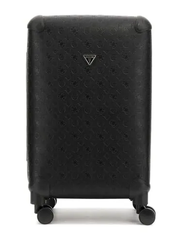 GUESS Wilder 22 IN 8-Wheeler Black Trolley - Stylischer Koffer von GUESS mit TSA-Schloss für maximale Sicherheit. Ideal für Reisen, bietet Platz für alle Essentials. Maße: 39 x 64 x 27,5 cm.